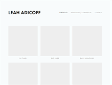 Tablet Screenshot of leahadicoff.com